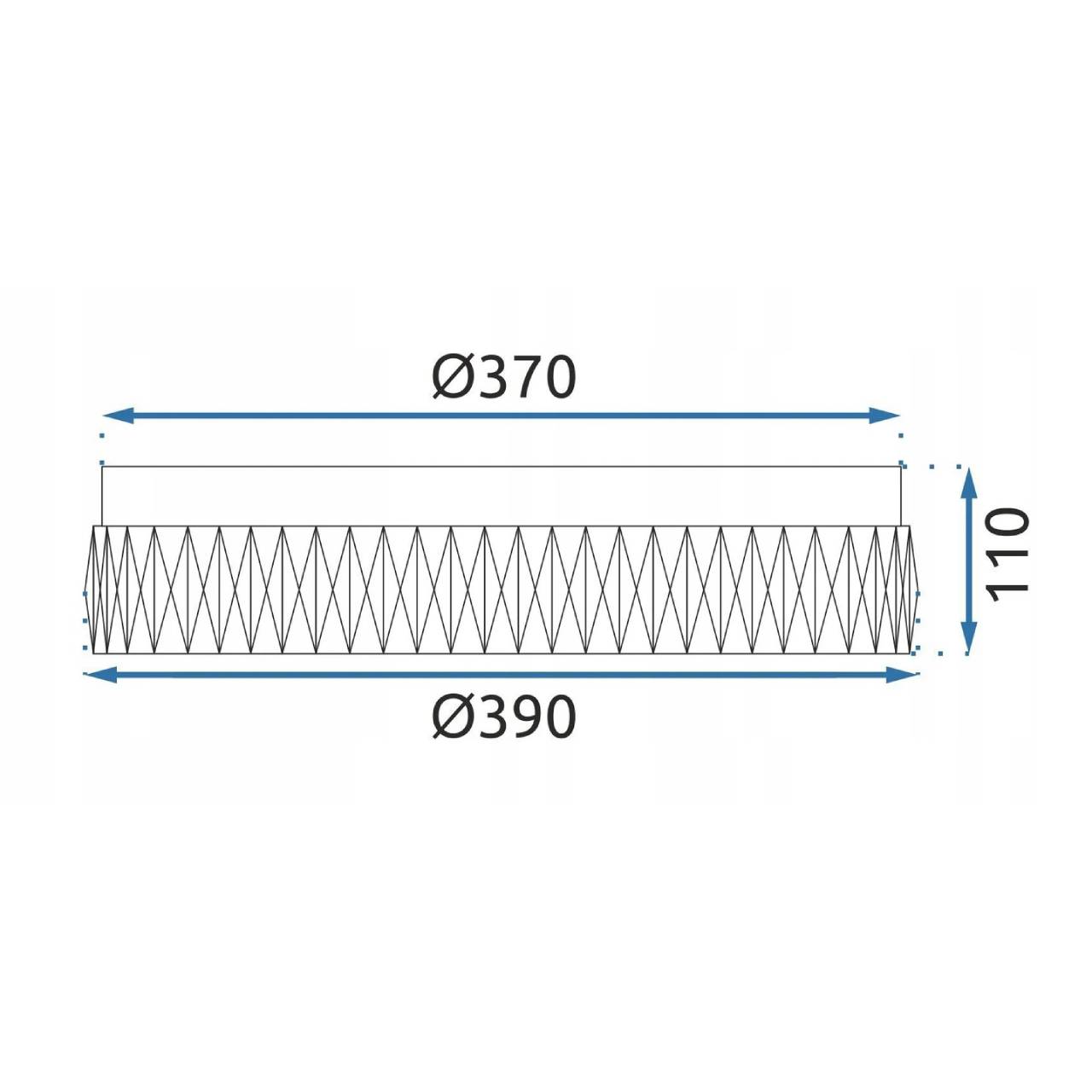 Lampa Sufitowa Plafon Glamour Kryształowy Złoty Szczotkowany 40cm APP1720-C - obrazek 7
